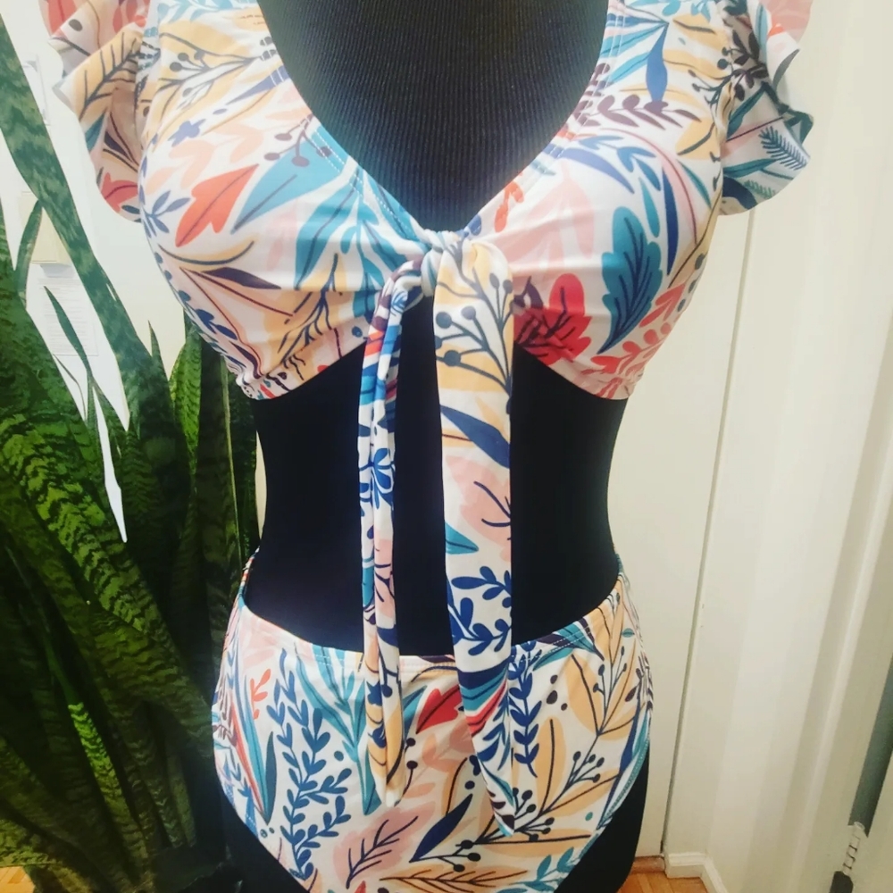 2 piece swimwear suit sz large - Picture 2 of 5